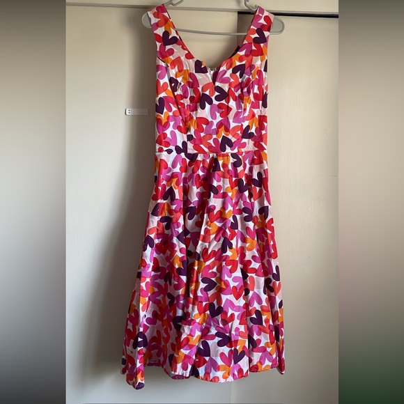 Timeless London Purple Orange Pink Hot Pink Magenta Hearts sleeveless Dress 6 S - Picture 3 of 16